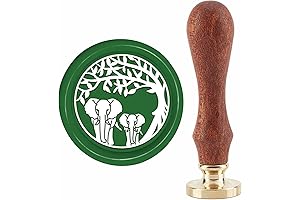 CRASPIRE Elephant Red Copper Wax Seal Stamp for Wedding Invitations Envelopes Greeting...