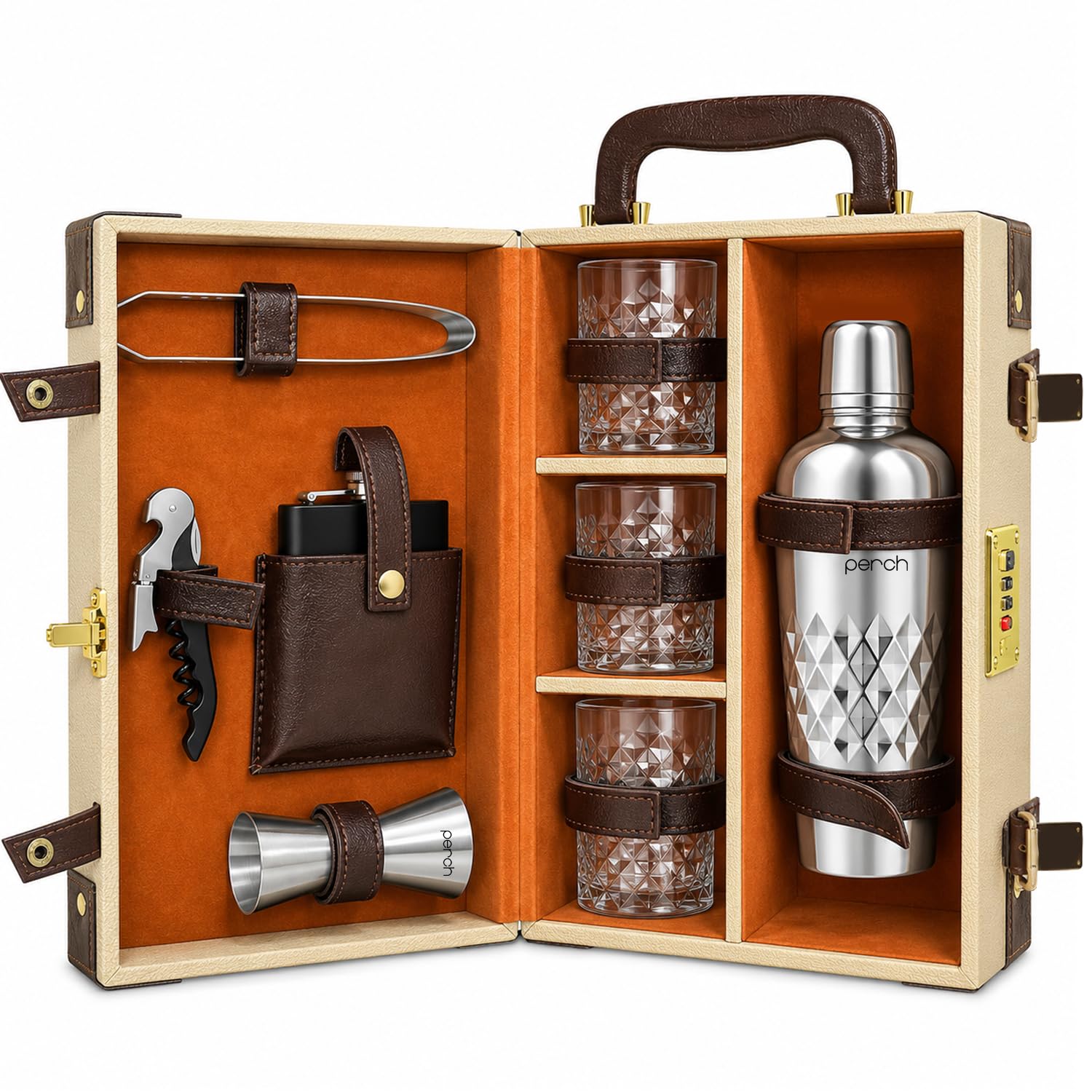 Portable Bar Set - Travel Bar Case with Cocktail Kit -1