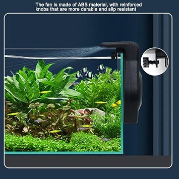 Aquarium Temperature Control Fan - Quiet Aquarium Cooling Fan - Efficient Aquarium Cooler Chiller for Home Kitchen and Seafood Market