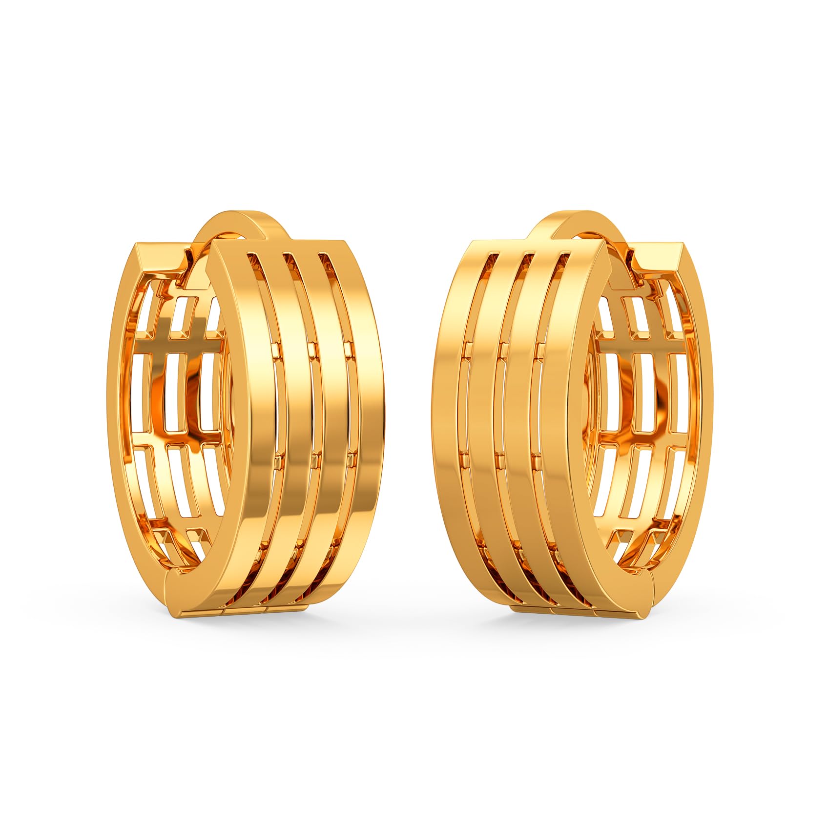 Women's & Girl's 22K(916) Globular Gold Earring