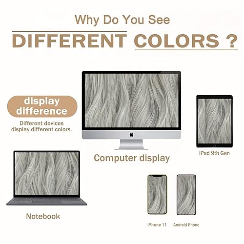 Miniatura 3 de FENTISAR Extensiones de cabello con clip, 4 unidades, extensiones de cabello largo y suave con clip, de 20 pulgadas, fibra sintética de doble trama,