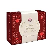Pompadour, Cofanetto Winter Selection 90 filtri, Infusi Invernali, Fiocchi di Neve, Cielo di Stelle, 1001 Notte, Caldo Abbraccio Bio, Garofano Cannella e Magia d’Inverno,Senza Glutine e Lattosio,Vegan