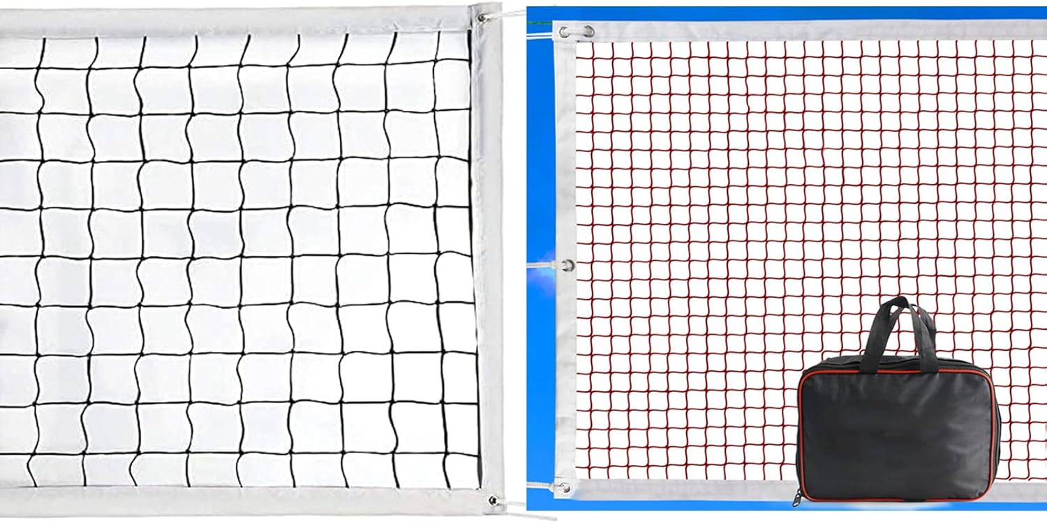 Volleyball Nets, Professional Volleyball Net, Portable Volleyball Replacement Net for Backyard and Badminton Net Portable, Badminton Nets with Bag, Badminton Net for Backyard