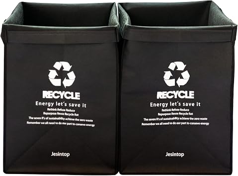 Recycle Bins for Kitchen,Ultra-Large Capacity Recycle Waste Bin Bags for Kitchen Home Trash Sorting Bins Organizer Baskets,29 Gal Series4pcs