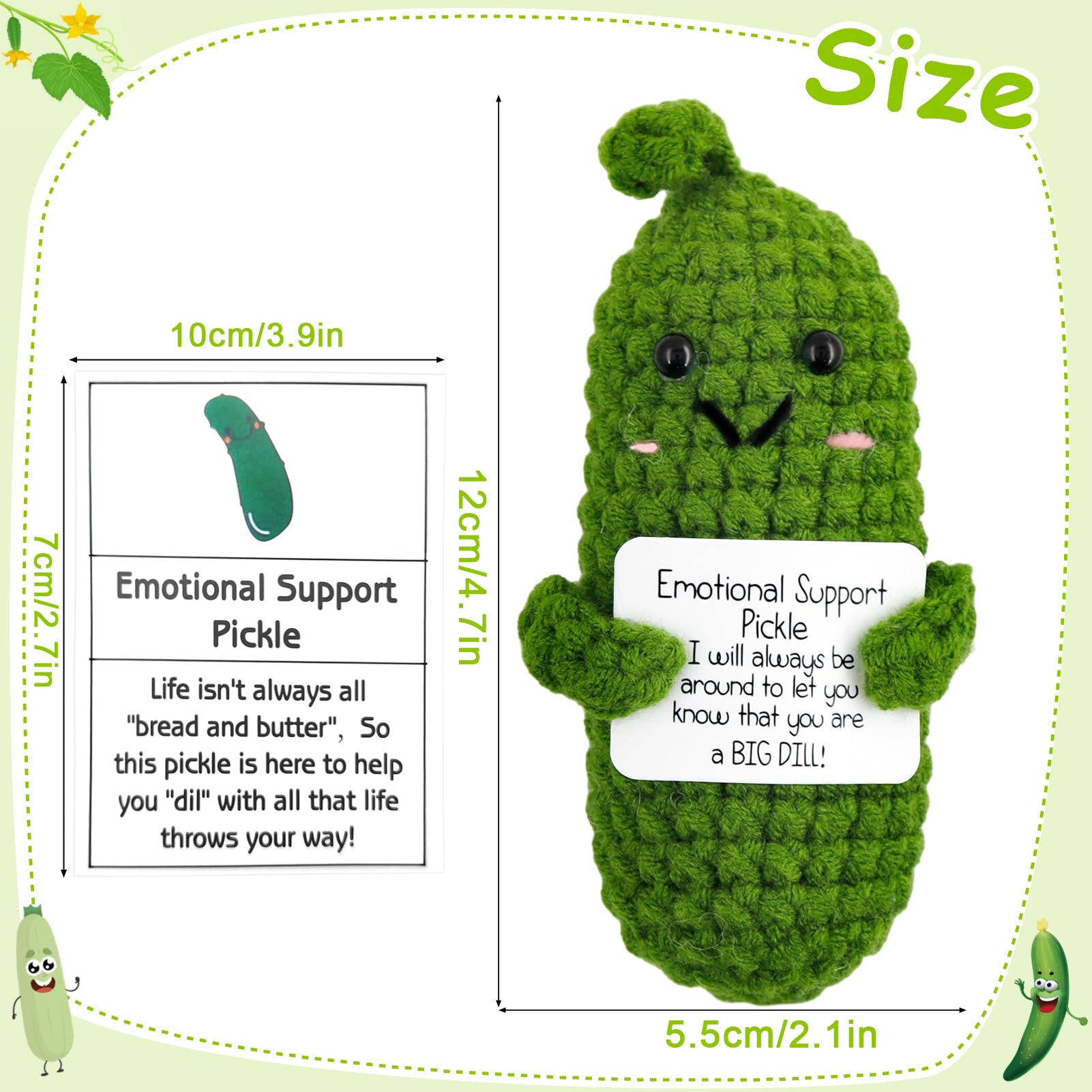 Meanju Mini Positive Potato,7cm Bambola di Patate Peluche Maglieria,Patata Positiva Lavorata a Maglia Carina Creativa Positive Potato per Regali di Compleanno per Incoraggiamento (F) - 2