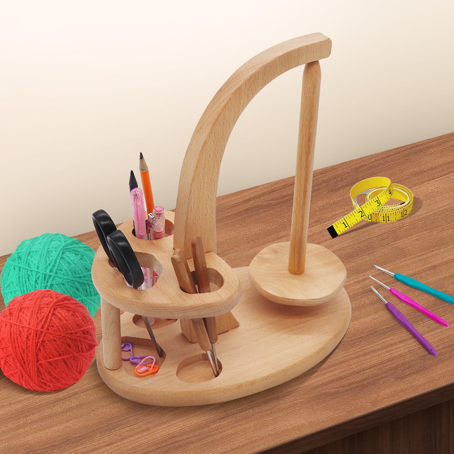 Cadres en bois pour tricot et crochet, outils de crochet pour les amateurs de tricot, machines à filer en bois pour crochet, support de fil pour tricot et crochet.