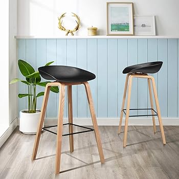 Bancos para Barra/Sillas para Barra Tela De Madera Moderna Casual Bar