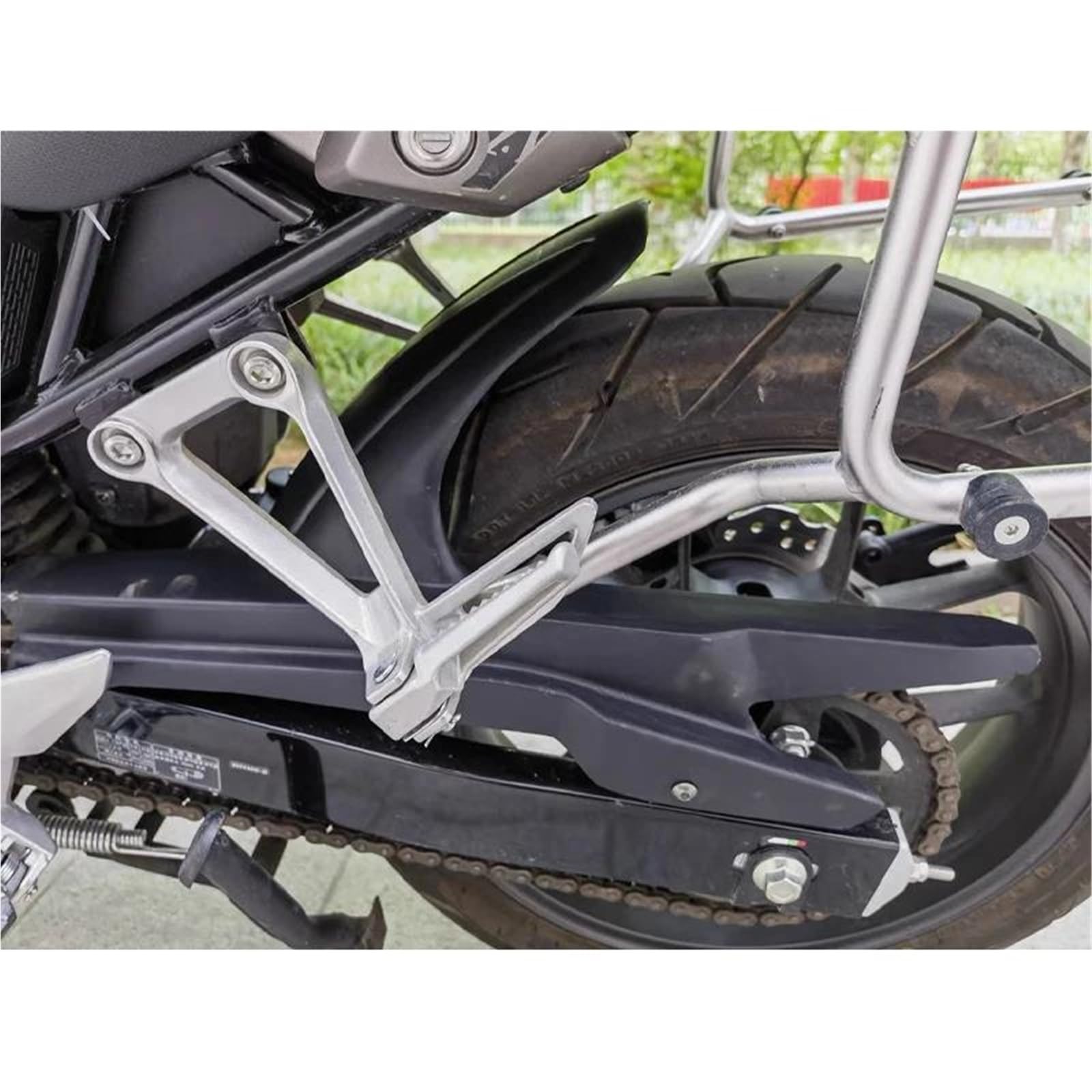 Kit Di Copertura Per Parafango Posteriore Per Moto H&onda NX400 NX500 2024 2025+ Paraspruzzi per moto(Black)