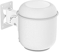 Vista 6 de Soporte de altavoz ajustable para Homepod 2 Soporte de pared con cubierta a prueba de polvo compatible con montaje Homepod de 2ª