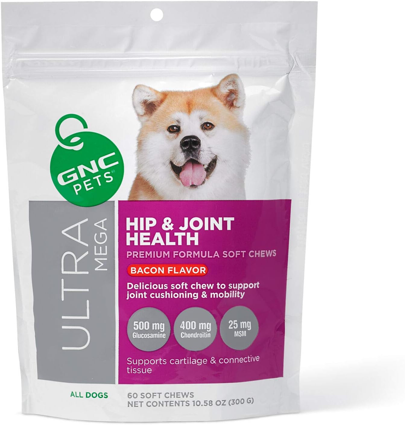 GNC Pets Ultra Mega Hip & Joint Health Soft Chews for Dogs