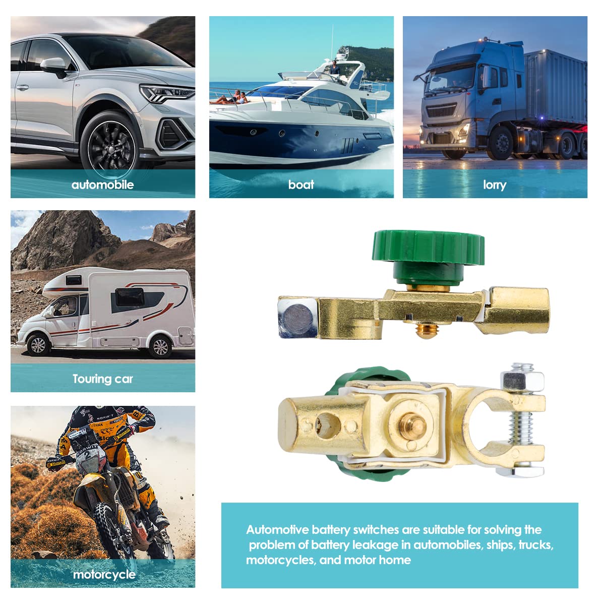 Interruttore Doppia Batteria 4 Posizioni 350A - Isolatore Marine Per Camion, Barca, Camper | 12V - Foto 6