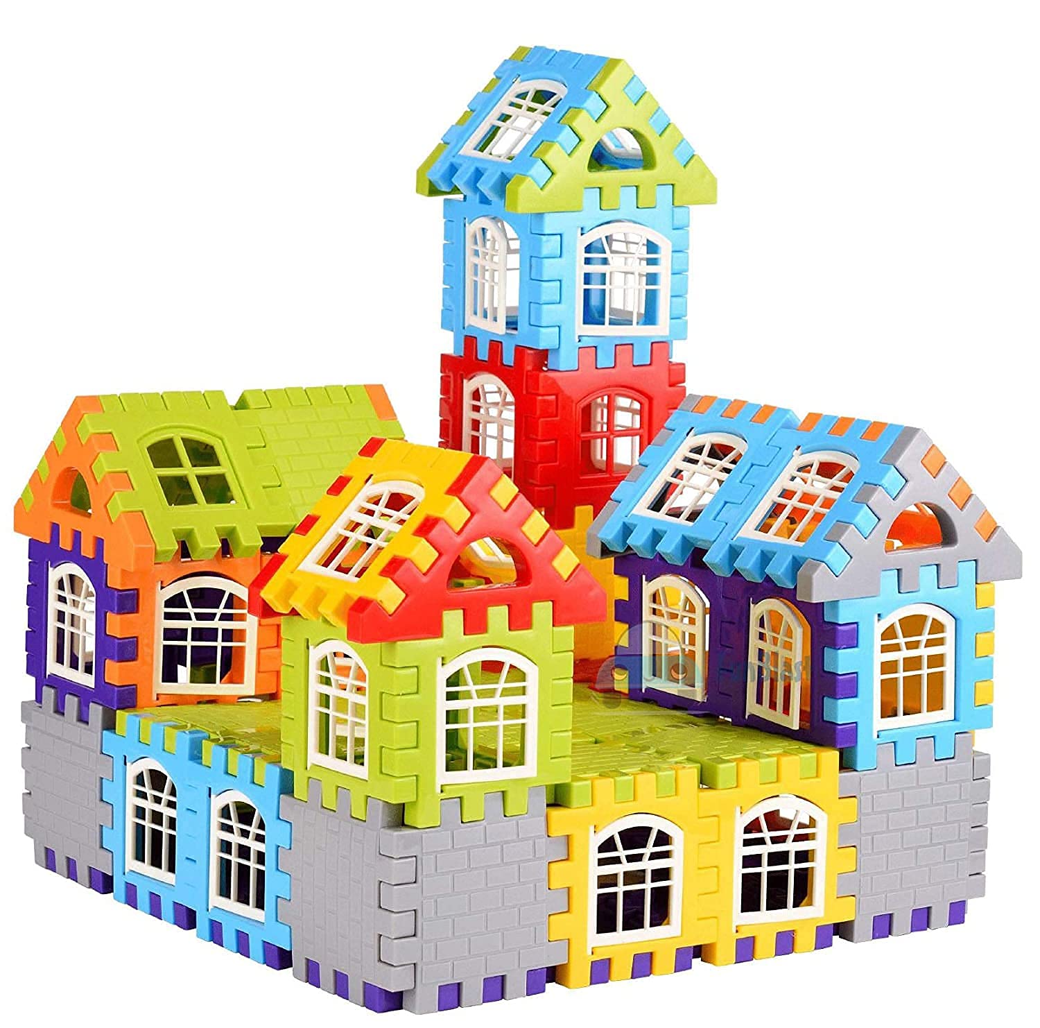 GRANTH Jumbo Happy Home House Building Blocks Set Educational Construction Toy Puzzles Learning Activity Game for Kids Toys Toys for Boys,Girls,Children Toys for 2,3,4,5,6,7 Years (50 House Block) (B09H4FNRJC) Amazon Price History, Amazon Price Tracker