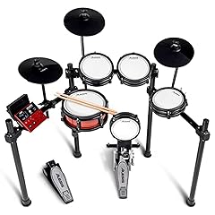 Alesis Nitro Pro Electric Drum Set with Dual Zone Quiet Mesh Pads, 500+ Authentic BFD Sounds, Bluetooth, Drumeo, USB MIDI, Double Kick compatible