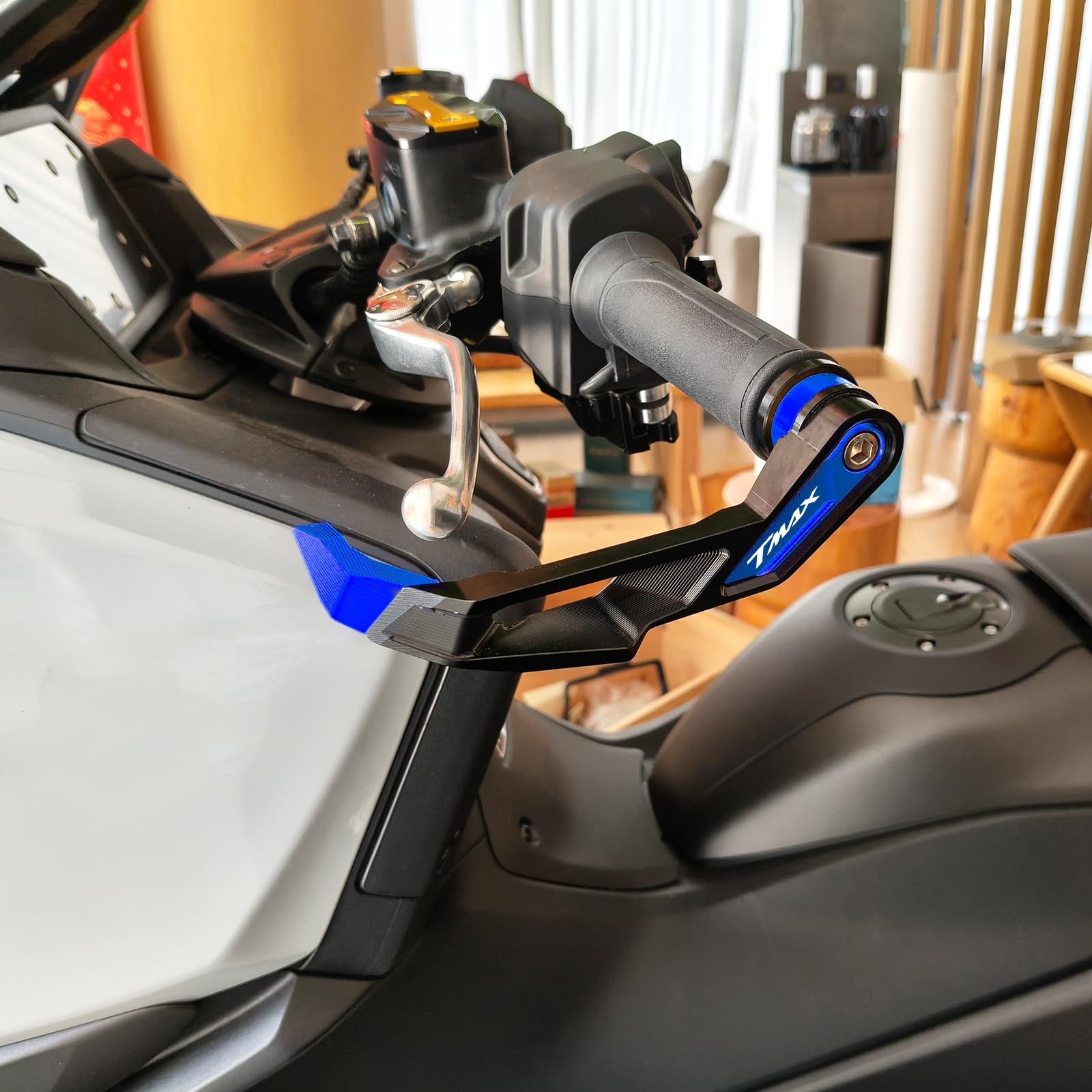 Handprotektoren Für tmax 560 2026 TECH MAX 560 TMAX560 T-MAX 560 2022 2023 2024 2025 2026 Motorrad Zubehör Handschutz Bremsschutz Kupplungshebel Lenker Schutz (Blau)