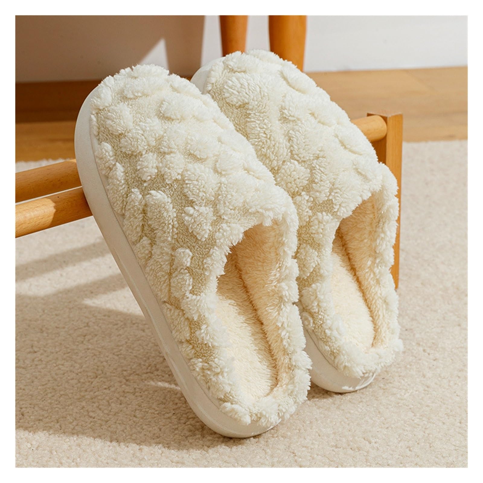 Pantoufles en coton imitation mouton taille 44/45 pour couple