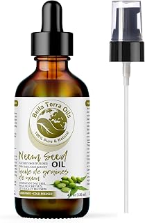 Neem Seed Oil. 120ml. Cold-pressed. Unrefined. 100% Pure. Chemical-free. Characteristic Odor. Natural Moisturizer. For Hair, Skin, Soapmaking.…