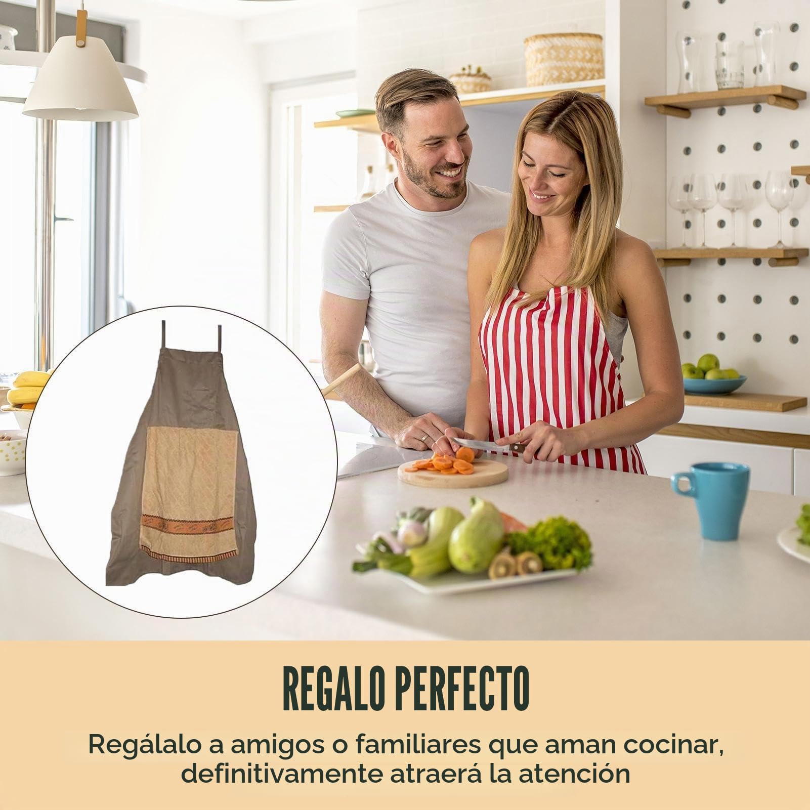 Delantal De Broma De Chef, Delantales De Broma Creativos Para Hombres | Chef's Prank Apron, Delantal Regalo Con Bavío Sorpresas Escondido En El Bolsillo Para Barbacoa, Taller, Catering, Cocina