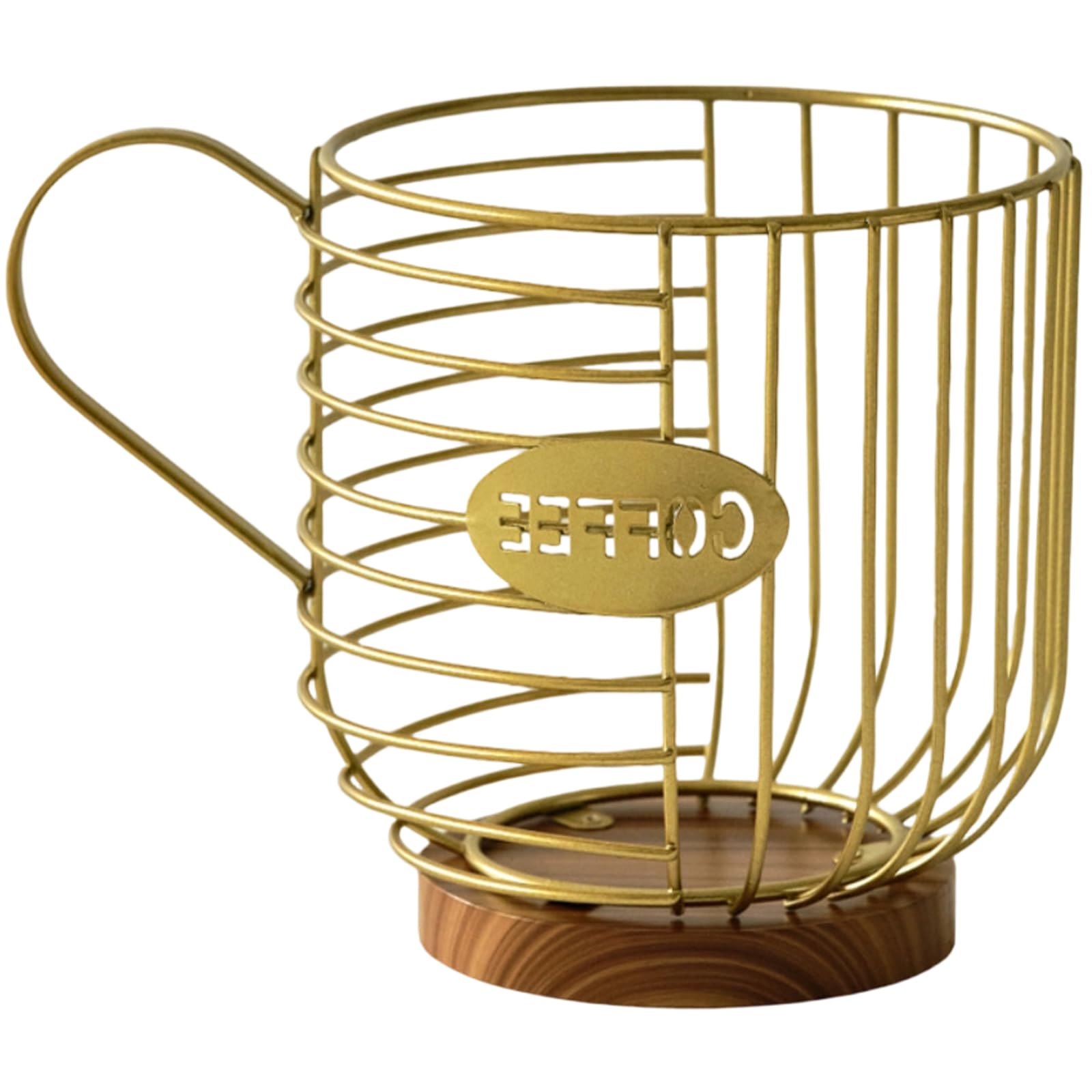TFAOYS Modern Nordic Design Iron Coffee Pods Holder for Kitchen Pantries Efficient Storage Solution Multipurpose Iron Storage Rack