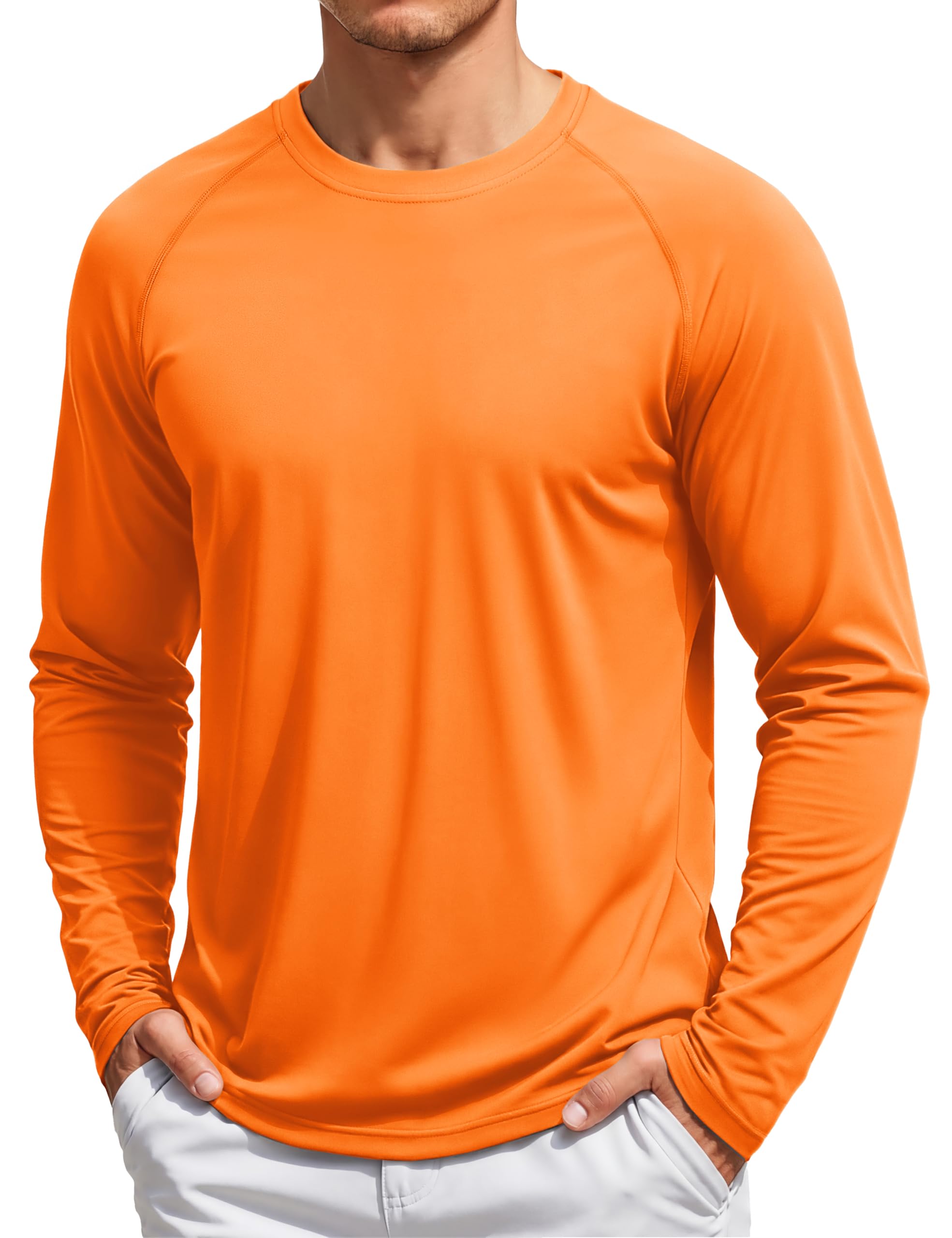 Men's Hiking Shirts UPF 50+ UV Sun Protection Athletic Hoodies Workout Training Shirts-image-23