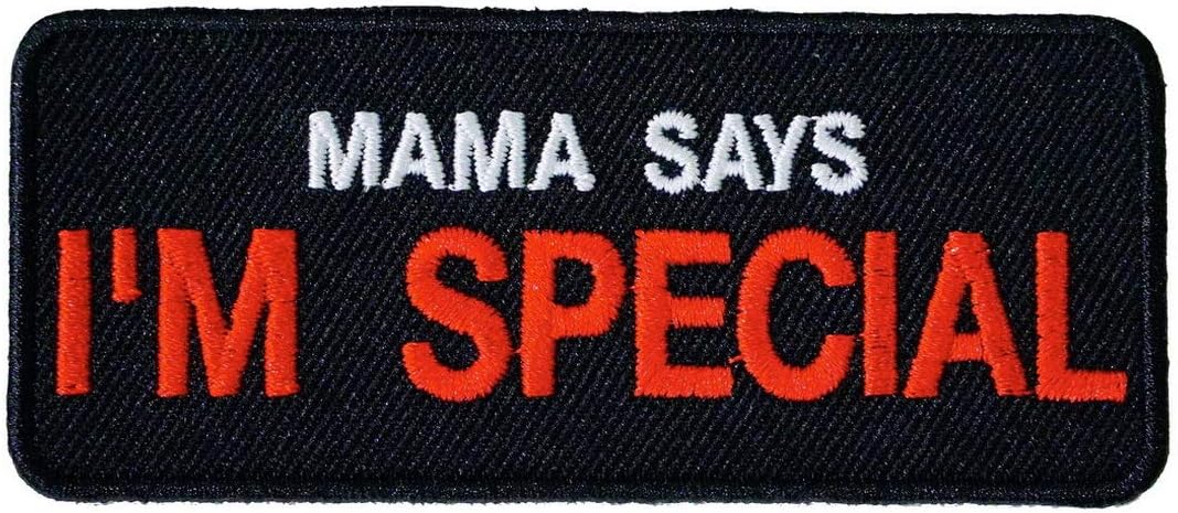 Amazon.com: Mama Says I'm Special Embroidered Iron On Patch Funny Patch ...