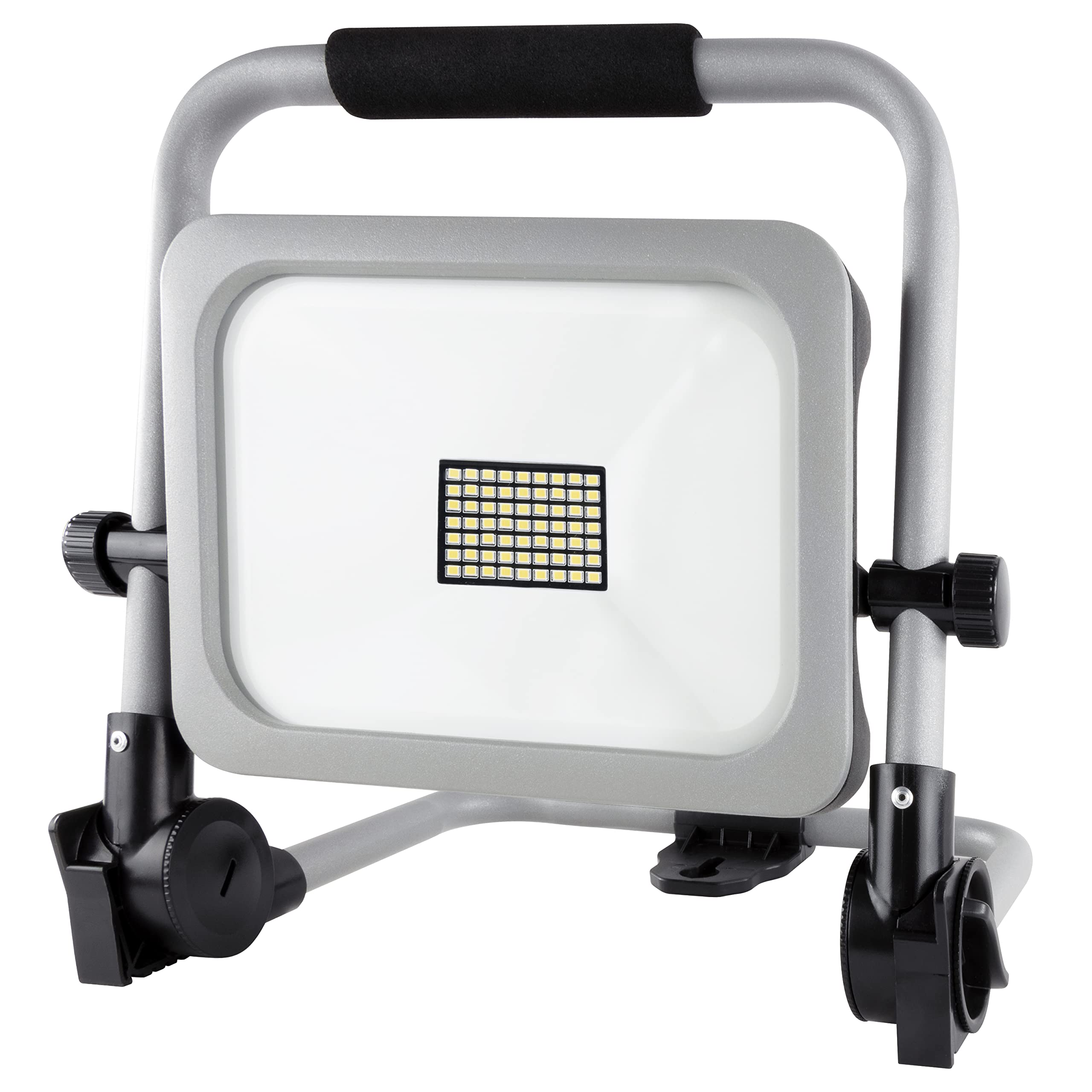 REV 2620013010 BRIGHT, lampa robocza LED z akumulatorem, 30 W, 3000 lm, IP54, srebrno-czarna