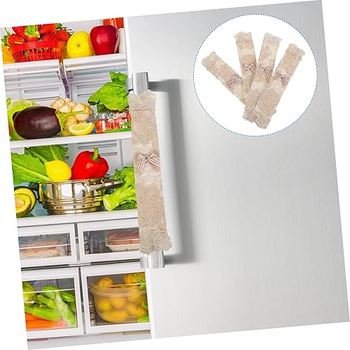 Miniatura 4 de Guantes de encaje para manija de refrigerador, 6 unidades, cubiertas para manijas de puerta, para electrodomésticos, manijas de armario, cubierta de