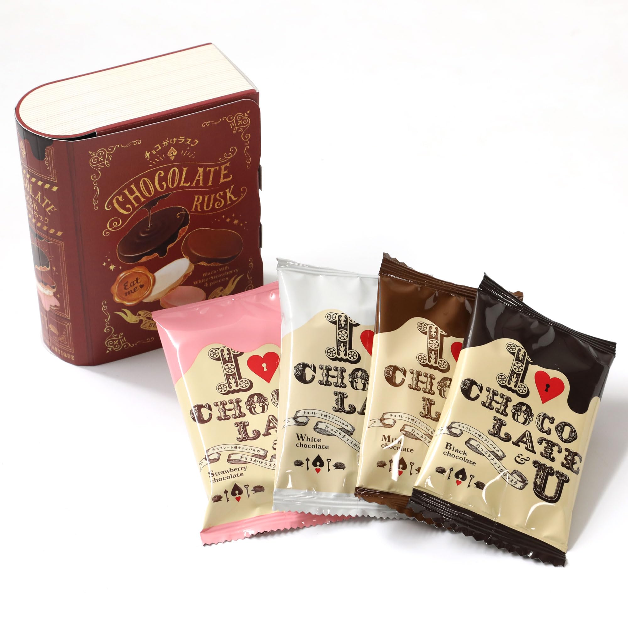 Amazon.co.jp: オールハーツ・カンパニー チョコがけラスク 4枚BOOK 4