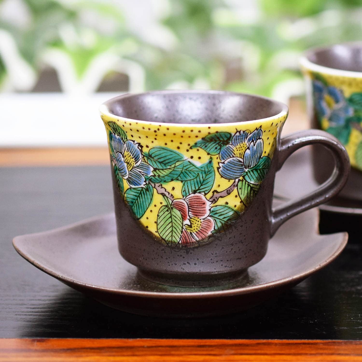 Amazon | 和座の蔵 おしゃれ 食器 九谷焼 コーヒーカップ＆ソーサー