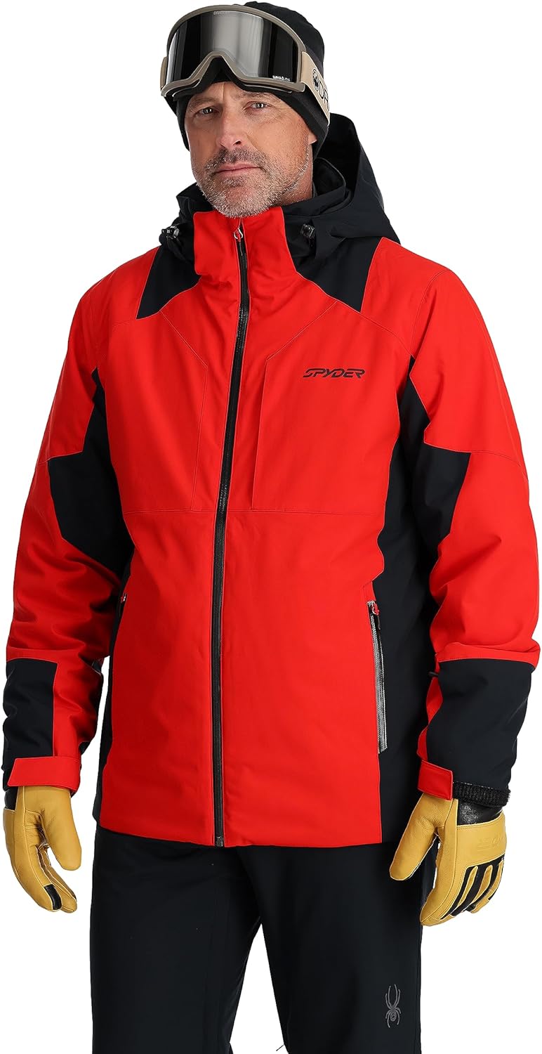 Spyder mens Contact Insulated Ski Snow Hooded Snow Jacket