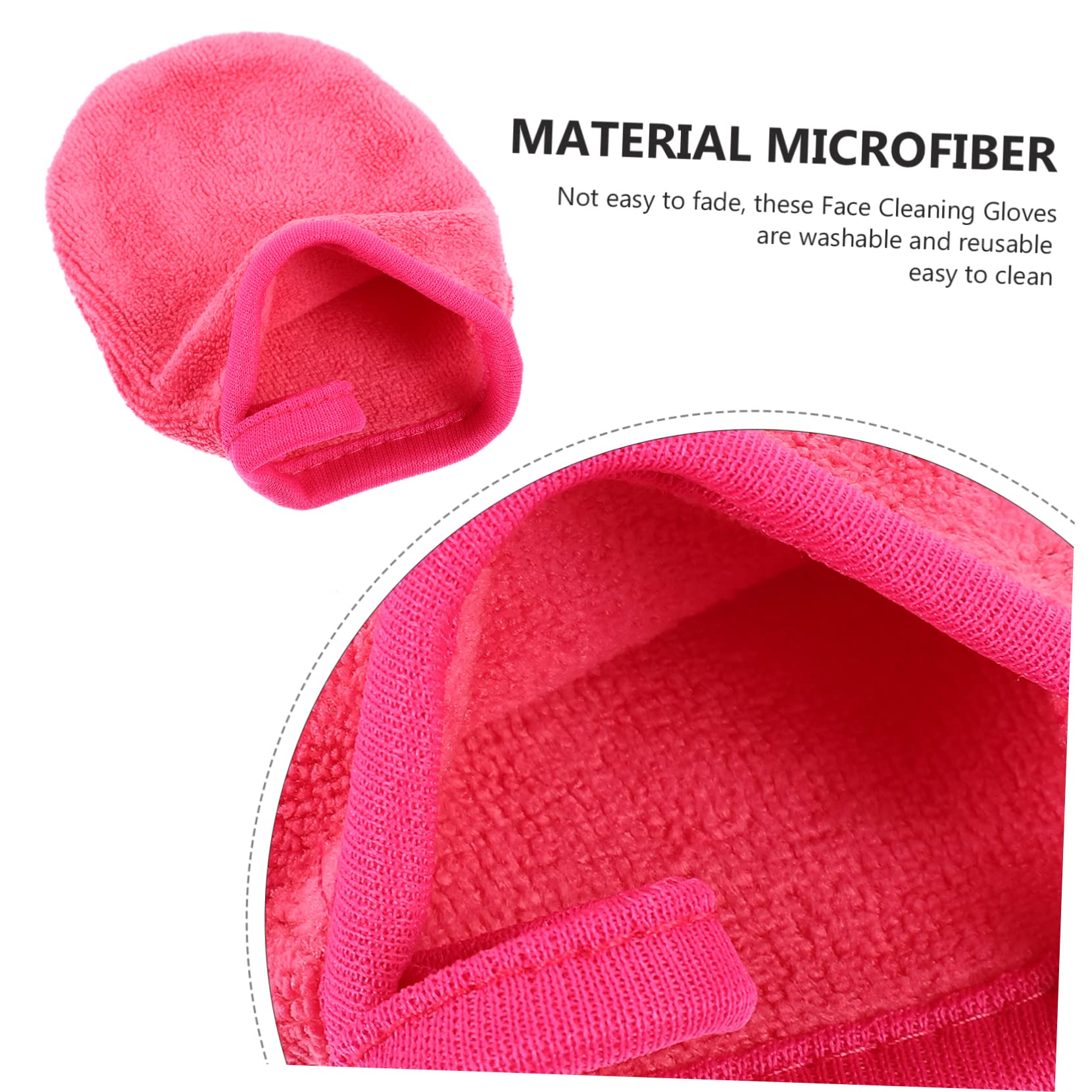 Baluue 20piezas Guantes Desmaquillantes De Microfibra Reutilizables Para Limpieza Facial Suaves y Ecológicos Comodidad Para Mujeres y Niñas Toallas De Limpieza Hipoalergénicas