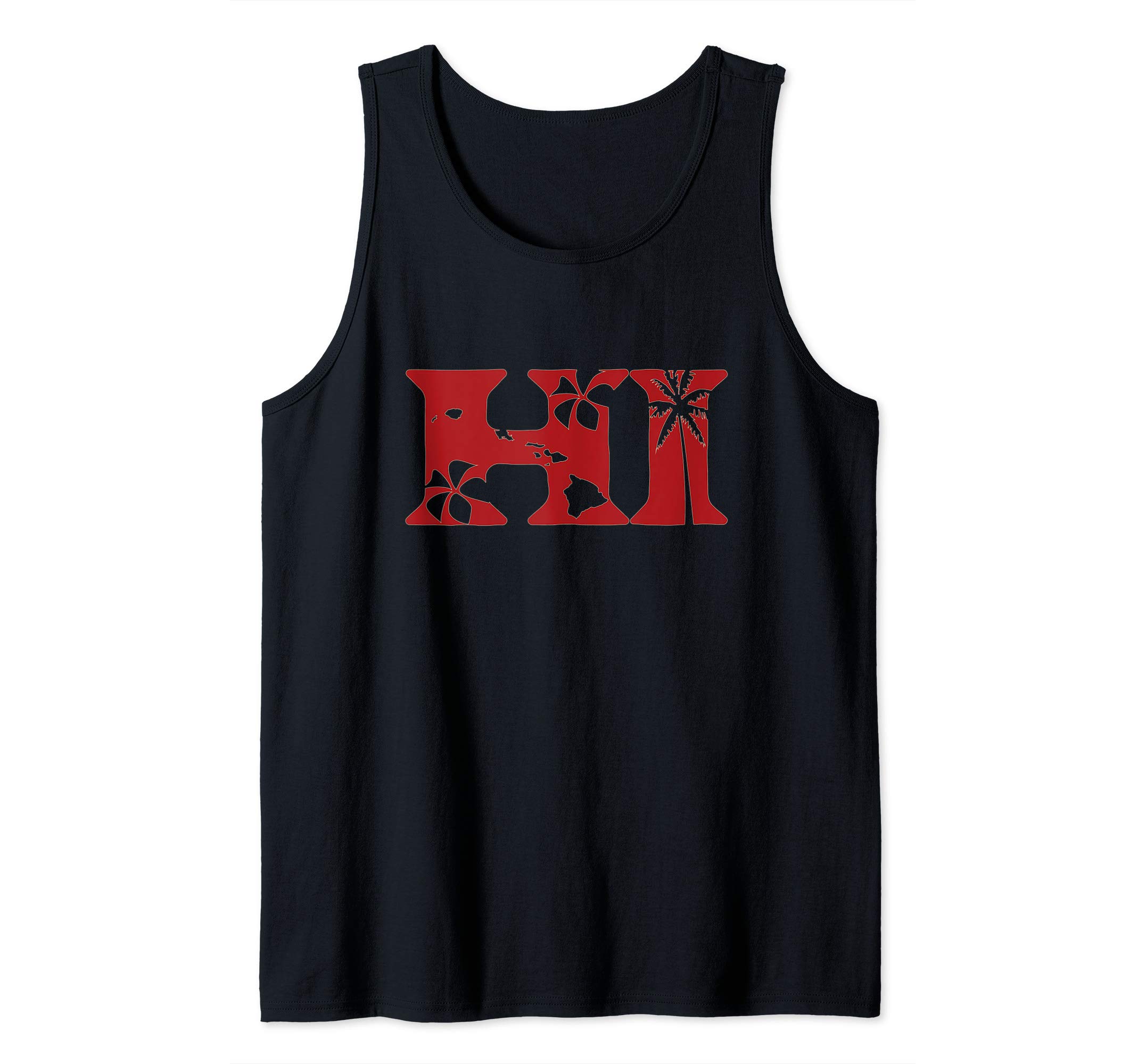 Hawaii HI Big Bold Hawaiian Islands Tank Top