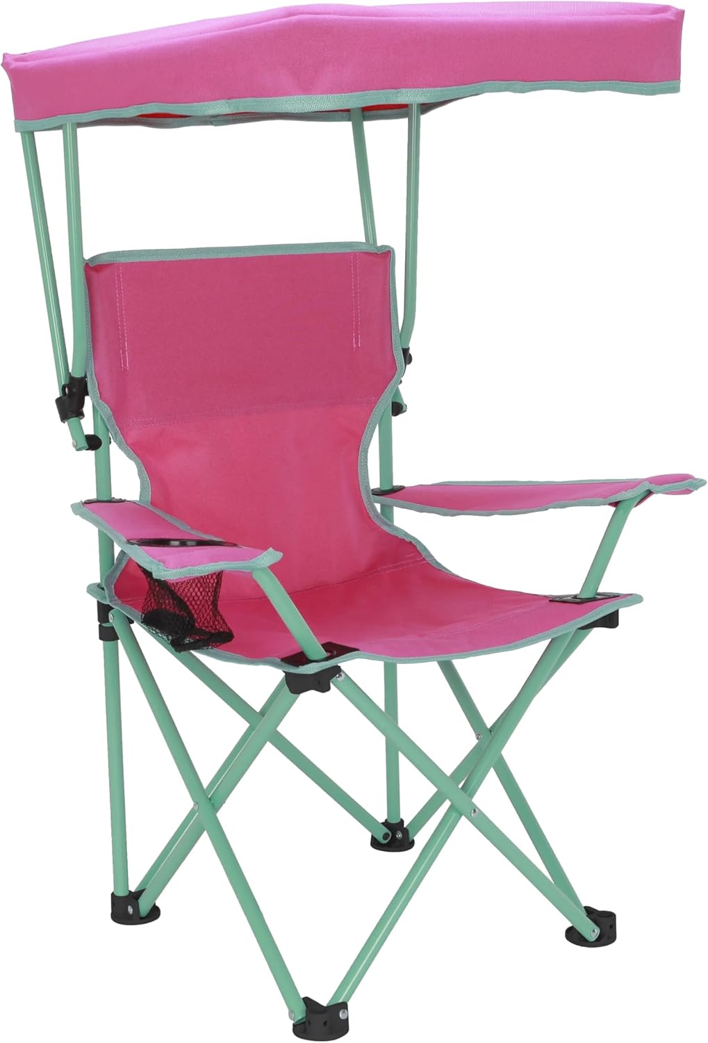 Canopy Folding Chair with Safety Lock, Outdoor Chair 125 lb. Capacity (Pink)