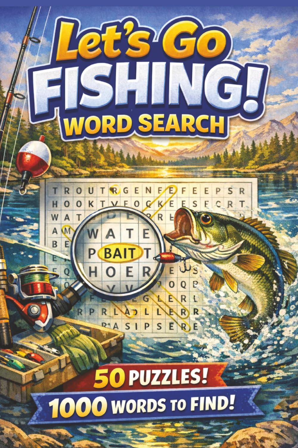 Let's Go Fishing Word Search: Fishing-Themed Word Search Puzzles for Anglers, Nature Lovers & Puzzle Fans