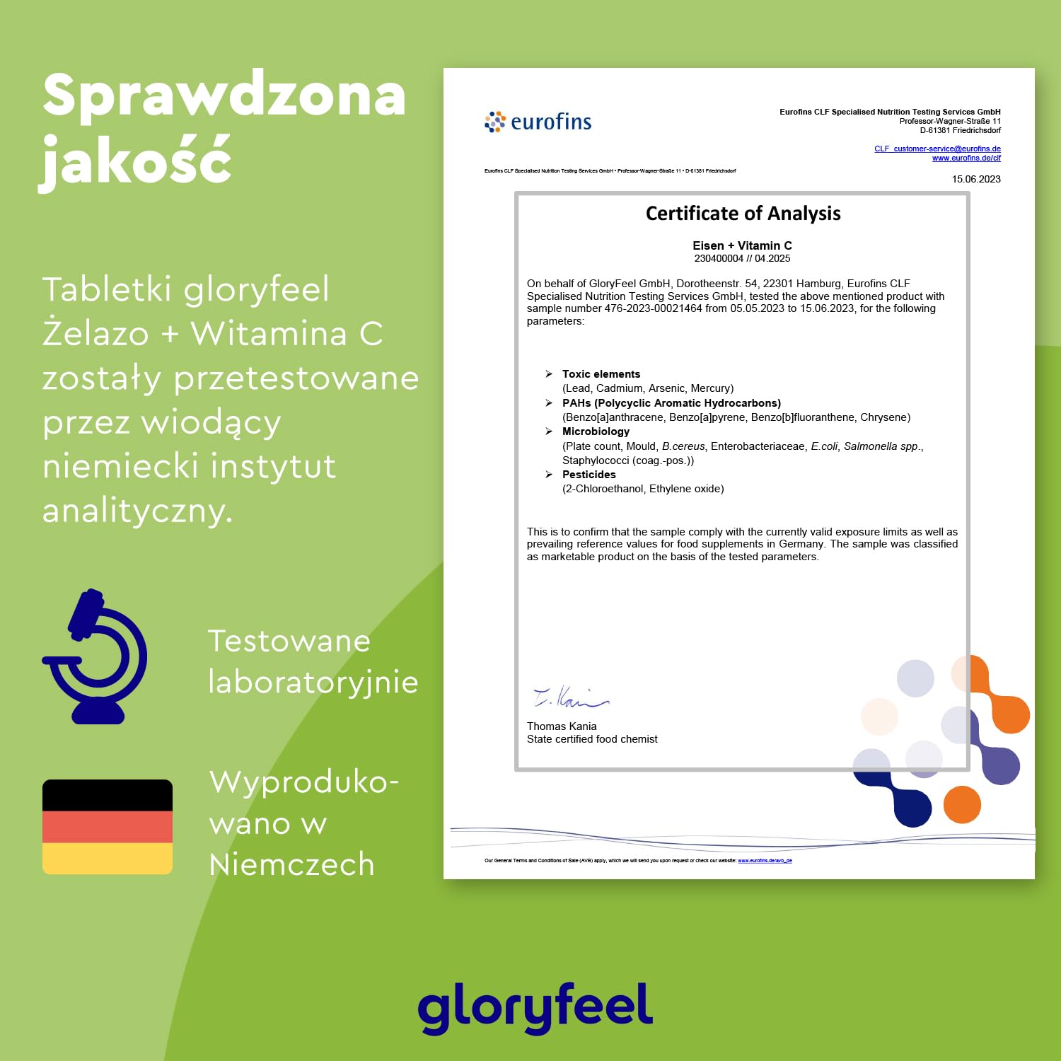 Żelazo z 40mg witaminy C - 240 tabl. - Najwyższej jakości surowce: bisglicynian żelaza + witamina C z ekstraktu z aceroli - Testowane laboratoryjnie bez dodatków, wyprodukowane w Niemczech