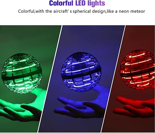 Miniatura 3 de Juguetes de bola de orbe volador 2023 Soaring Hover Boomerang Galactic Spinner controlado a mano, mini dron cósmico flotante globo mágico fresco,