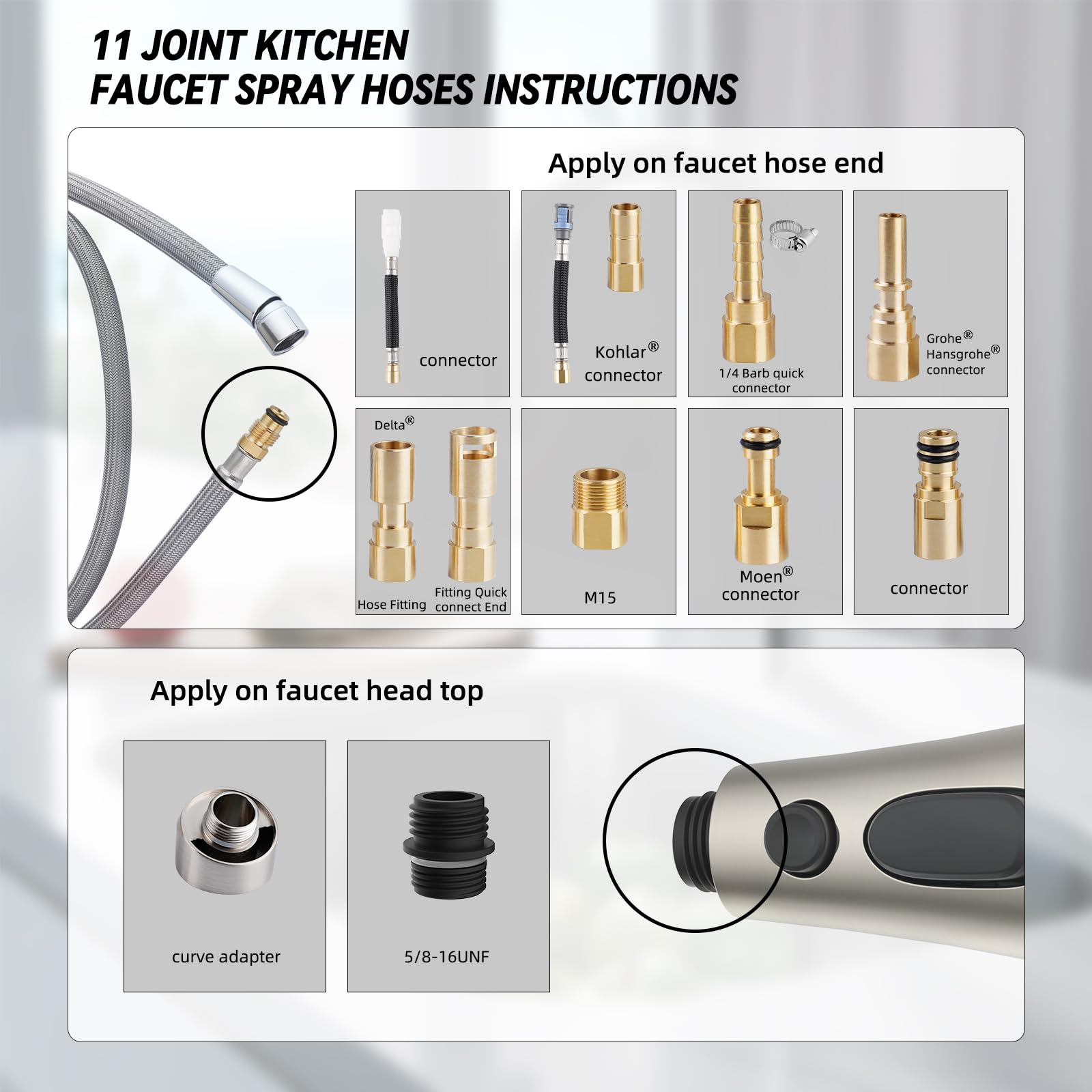 How to Clean Moen Kitchen Faucet Spray Head 