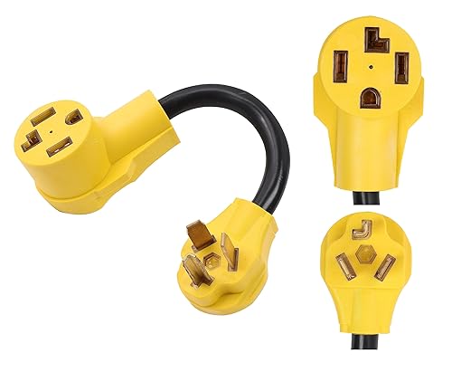 ONETAK NEMA 10-30P a 14-30R 240V 30 Amp 3 clavijas secador macho enchufe a generador de 4 clavijas hembra toma receptáculo cargador EV compatible