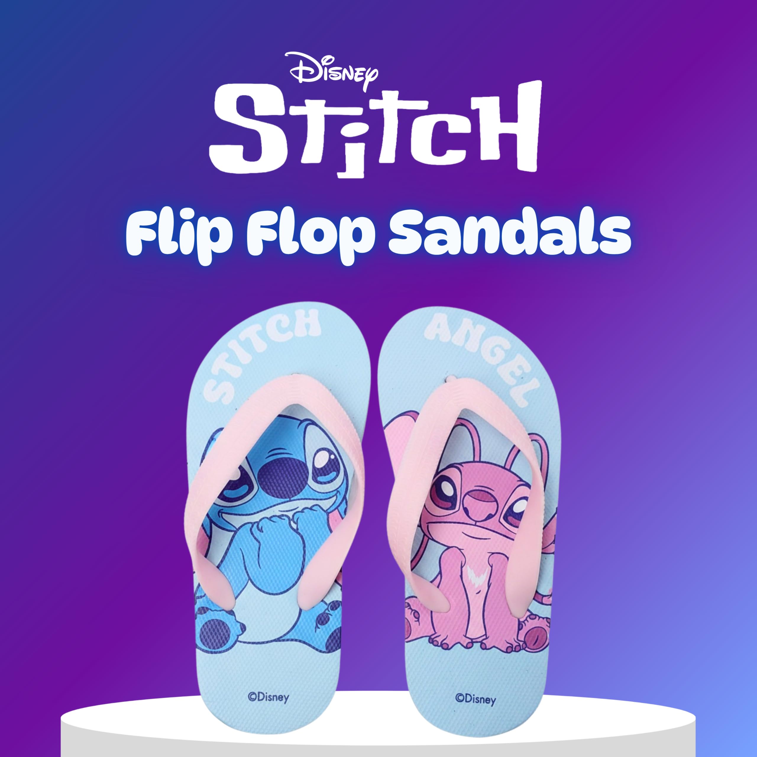Disney Stitch Infradito per Bambine, Sandali Estivi Regalo per Ragazze, Taglie EU 26 alla 33