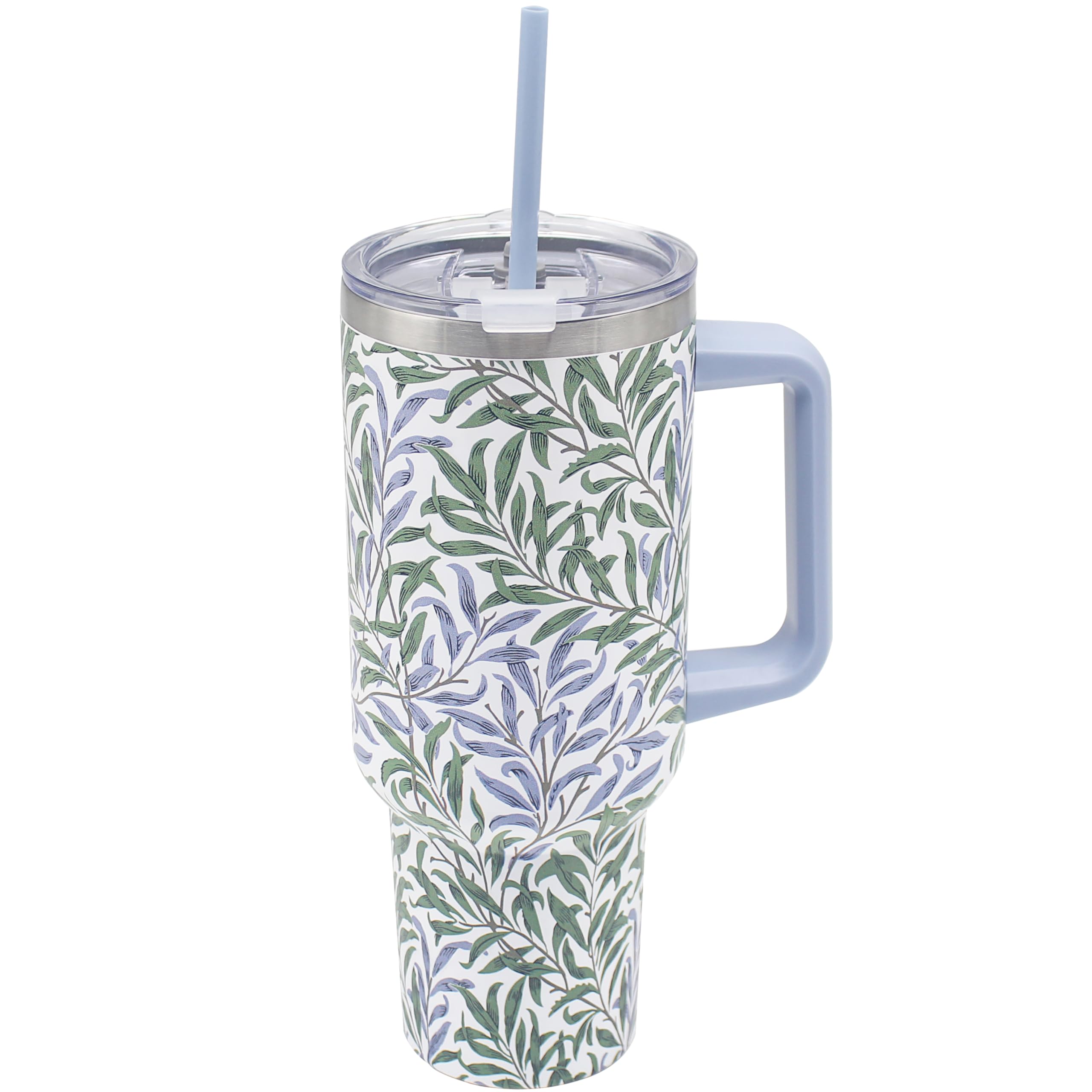 Lesser & Pavey Multicolour The Leonardo Collection William Morris Willow Bough Double Walled Stainless Steel Drinks Cup 1200Ml For Kitchen | Lovely Coffee Cup Set For Home & Office | Coffee & Tea Cups For Enjoying Hot Drinks