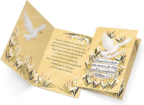 Miniatura 3 de Prime Greetings Tarjetas de condolencias religiosas, fabricadas en Estados Unidos, ecológicas, tarjetas gruesas con sobre de primera calidad de 5 x
