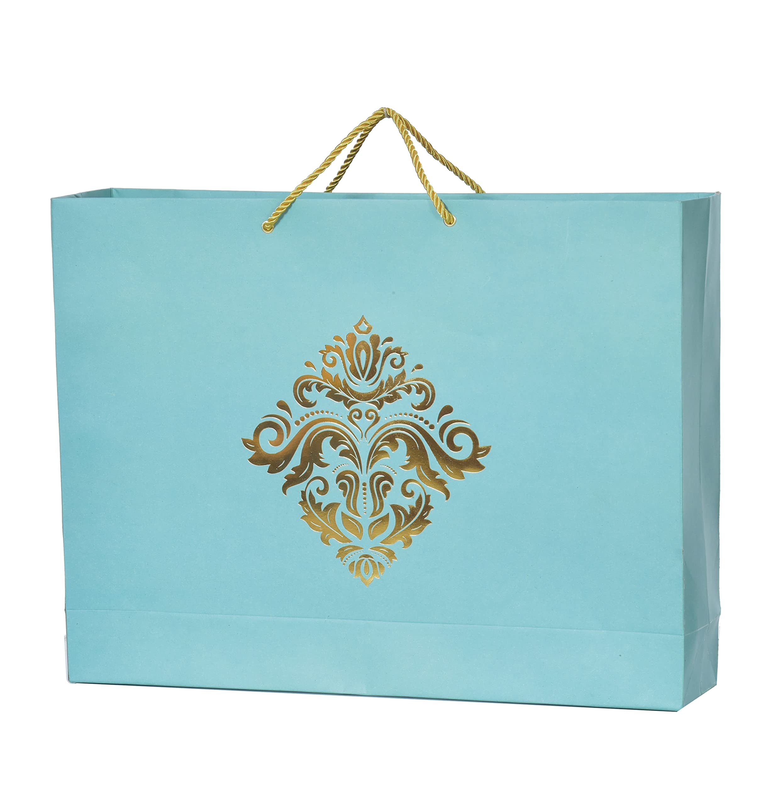 PPJ ® - WEDDING MOTIF (10 Pcs.) (GOLDEN FOIL) (GREEN) PAPER CARRY BAG, 17 Inch X 13 Inch X 4 Inch for DIWALI/WEDDING/FUNCTION/BIRTHDAY/RETURN GIFTS/CHRISTMAS (Pack of 10) (B0BPJ4ZJM3) Amazon Price History, Amazon Price Tracker