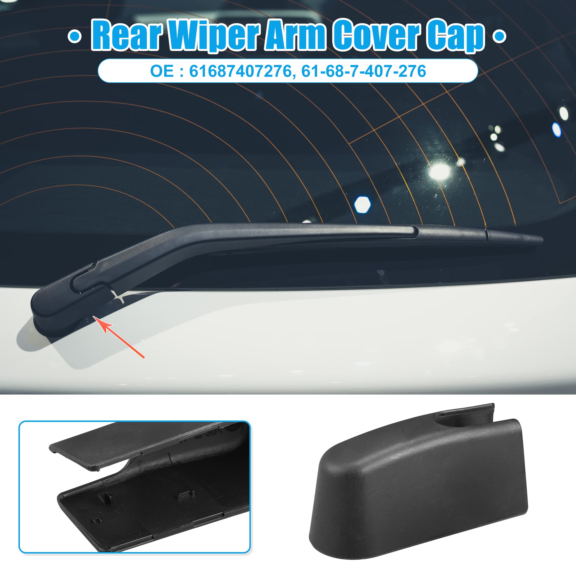 2 pezzi braccio tergicristallo posteriore e lama per BMW X3 F25 2011 2012 2013 2014 2015 2016 2017 61627213242
