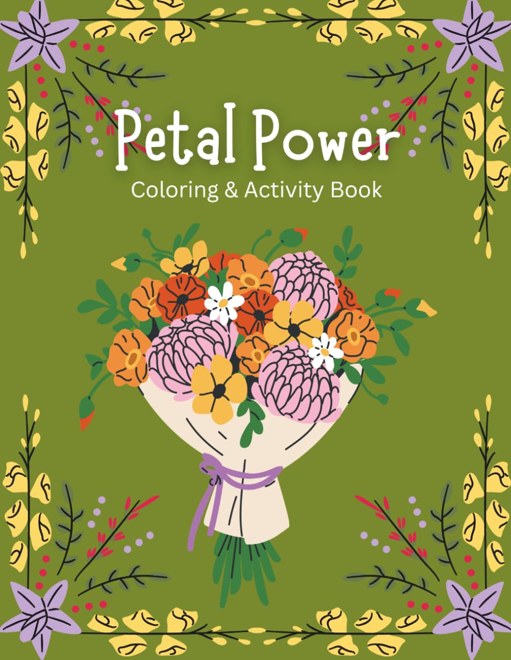 Petal Power: Coloring and Word Search Adventure