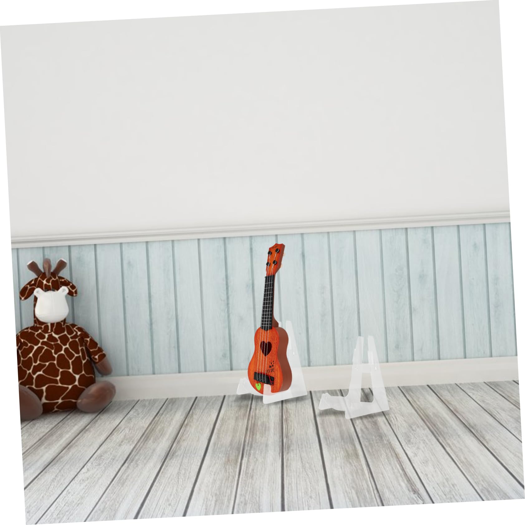 TOYANDONA Gitara Stojak Podłogowy Ukulele Stojak Przenośny Na Gitarę Ukulele Do Przechowywania Sklep Gitarę Akustyczną Skrzypce Podłogowy