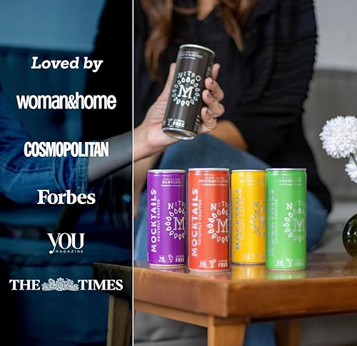 Miniatura 40 de NITRO Mocktails Espress0% Martini (paquete de 12) galardonado Espresso Martini cargado de nitrógeno Craftmix sin alcohol elaborado con el mejor