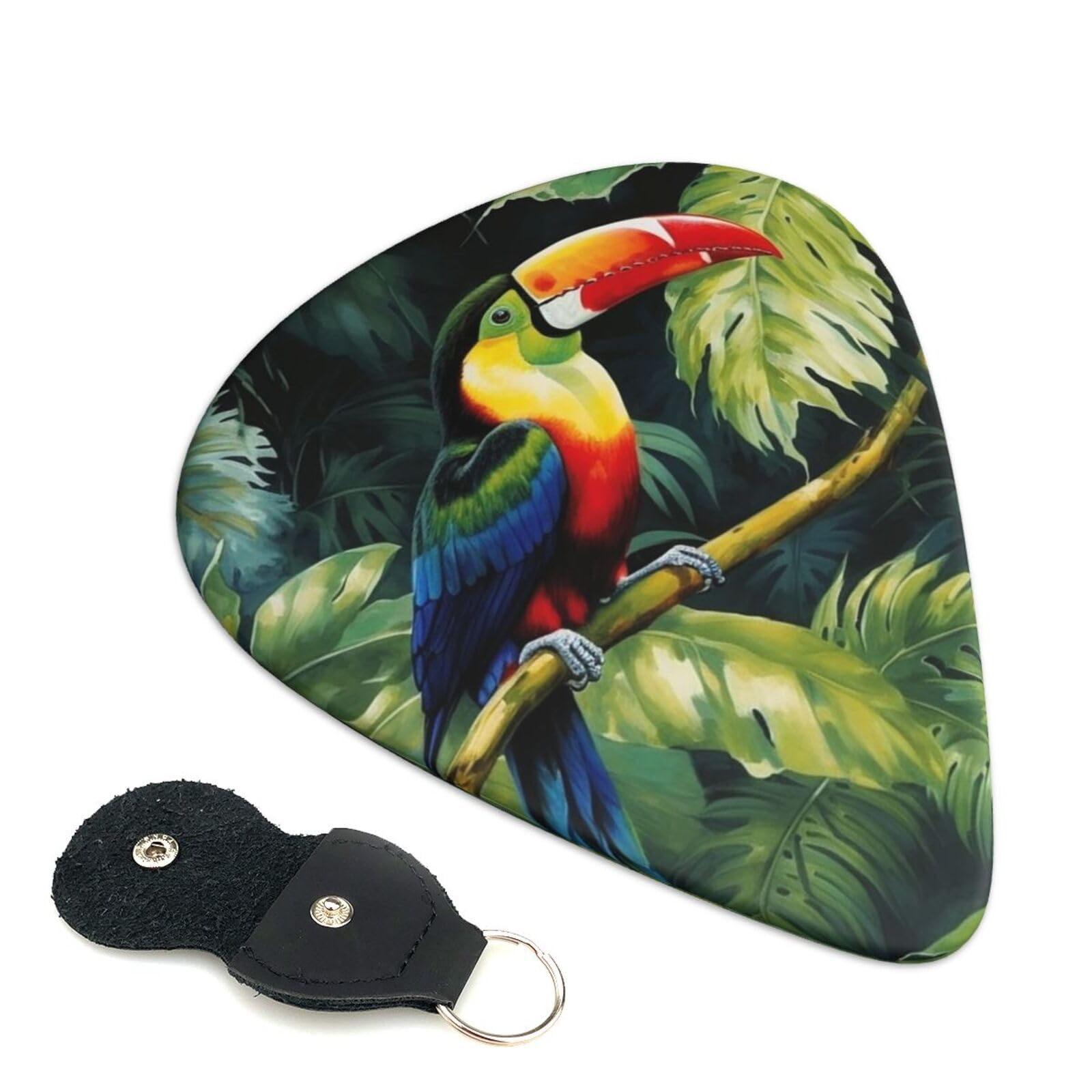 Toucan Perching Of American Rainforests Kostka gitarowa do przetworników do akustycznej gitary elektrycznej basowej ukulele