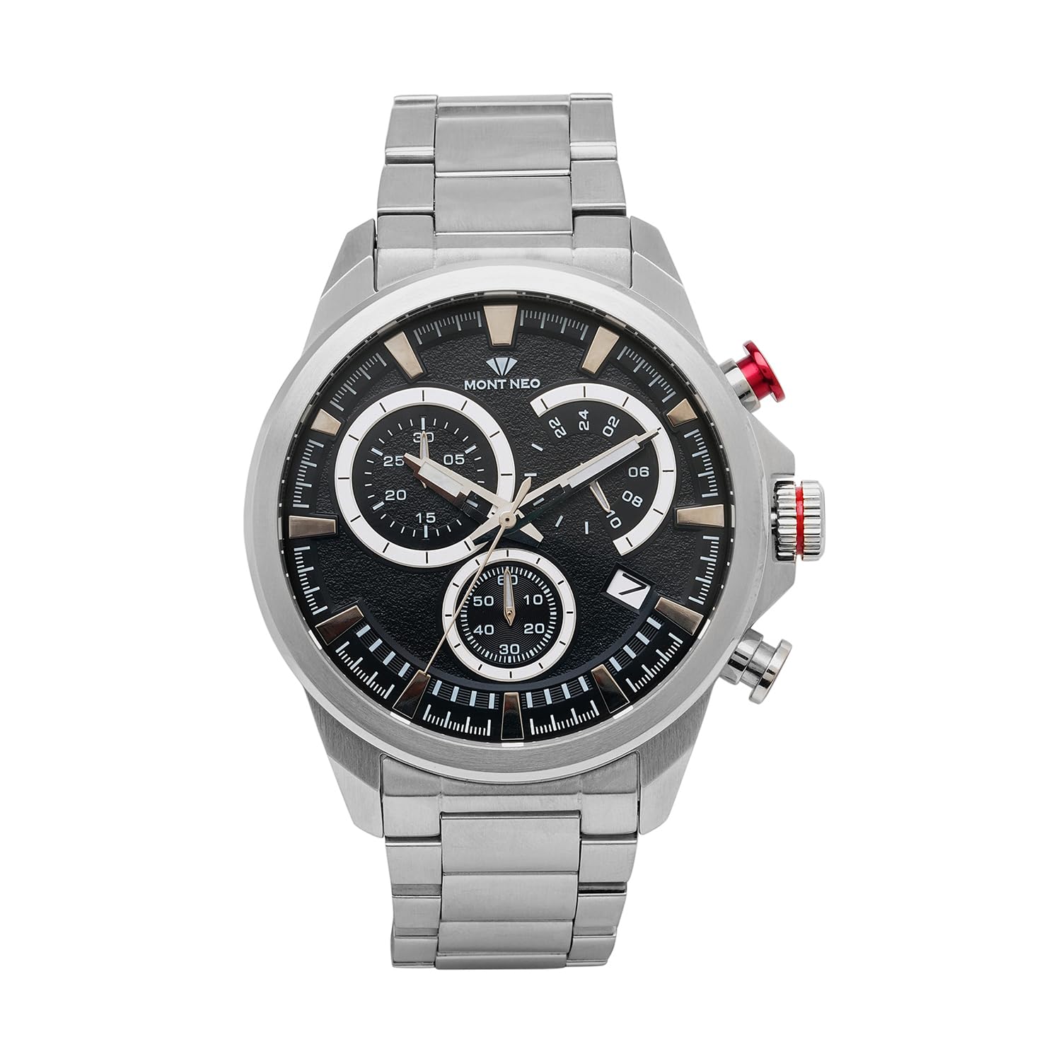 Mont Neo Classic Black Analog Male Stainless Steel Watch 7011M-M1104 (B0CHVWX25R) Amazon Price History, Amazon Price Tracker