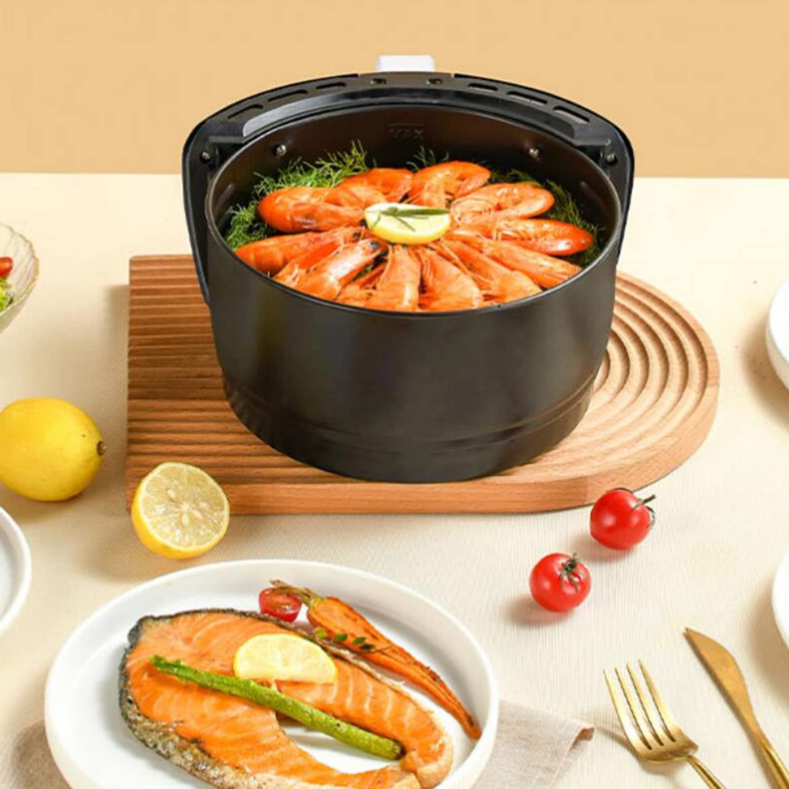 Frytkownica Powietrzna O Dużej Pojemności 4,7 L Frytkownica Powietrzna Beztłuszczowa 360° Cyrkulacja Gorącego Powietrza Frytkownica Powietrzna O Niskiej Zawartości Tłusz