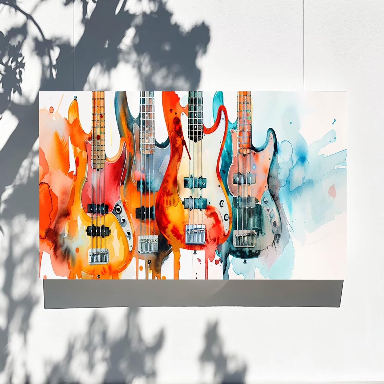 DIY Malen nach Zahlen Erwachsene Gitarre Malen nach Zahlen ab 7 jahre Mädchen Musikinstrument Kreativ set für Erwachsene mit Leinwand Acrylfarben set und Pinsel, Bastelset zum Bemalen 80X160cm 7w-M-4