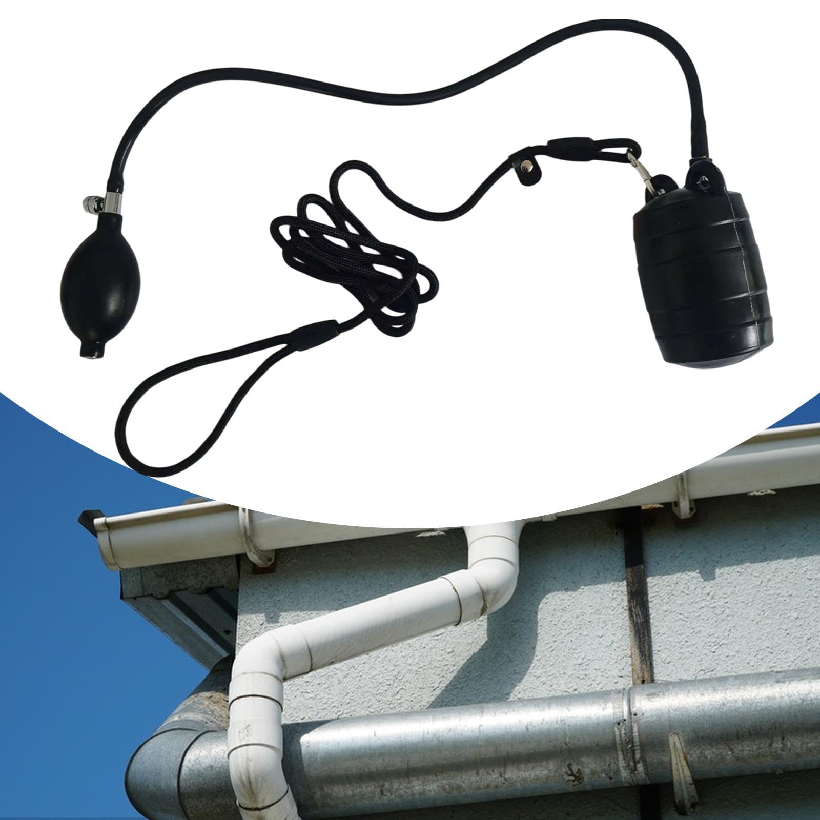 Tappo Gonfiabile per Tubazioni Pallone Gonfiabile per Test Fognario Bloccaggio Tubo Accessorio Manuale Pratico Adatto per Sistemi di Scarico, Dn100 Dn110